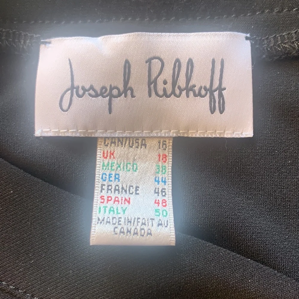 Womens black size 16 dress top from Joseph Ribkoft - Picture 4 of 6